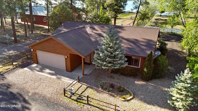 677 Fox Ln, Lakeside, AZ 85929 - aerial view of property and surrounding area