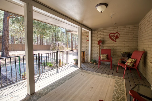 view of deck