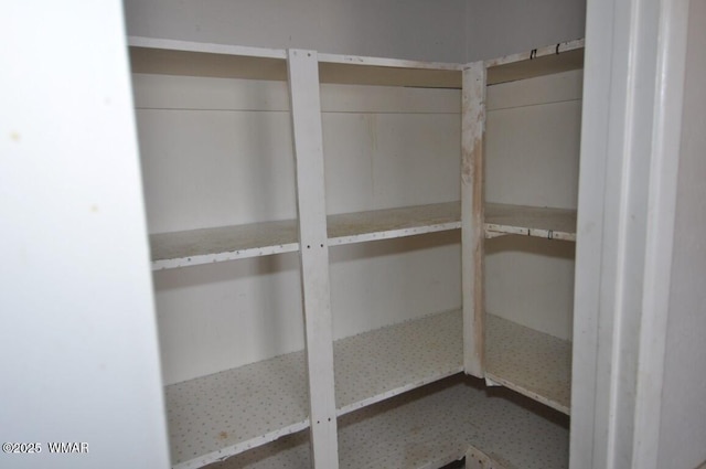view of storage area