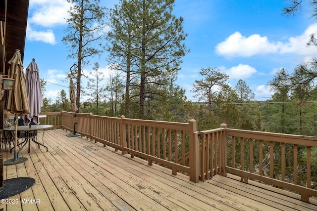 view of deck