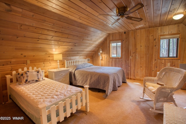 2761 Blue Lupine Ln, Pinetop, AZ 85935 - bedroom with wooden walls, multiple windows, and wooden ceiling