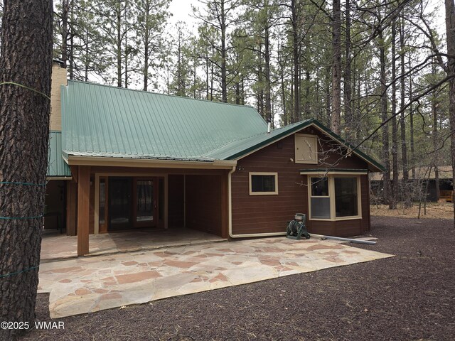 2761 Blue Lupine Ln, Pinetop, AZ 85935 - exterior space with metal roof and a patio