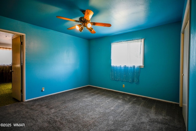 260 E 1st St, Snowflake, AZ 85937 - carpeted empty room featuring a ceiling fan and baseboards