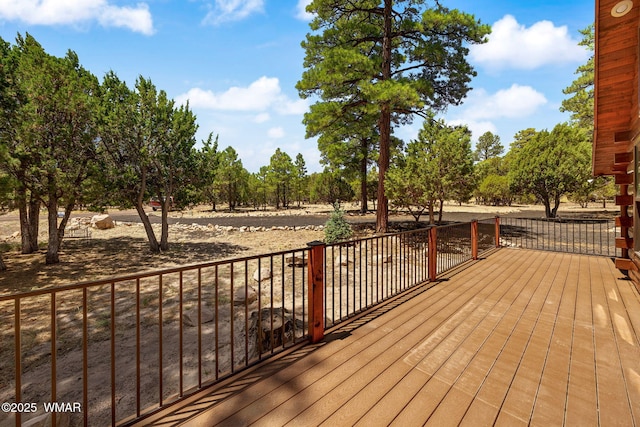 1464 Low Mountain Trl, Heber, AZ 85928 - view of wooden terrace
