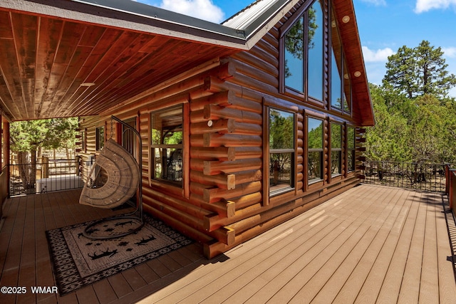 1464 Low Mountain Trl, Heber, AZ 85928 - view of wooden terrace