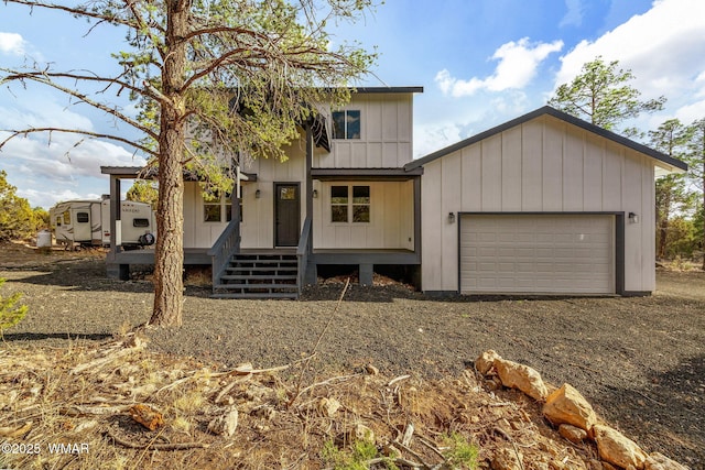 view of front of property featuring an attached garage
