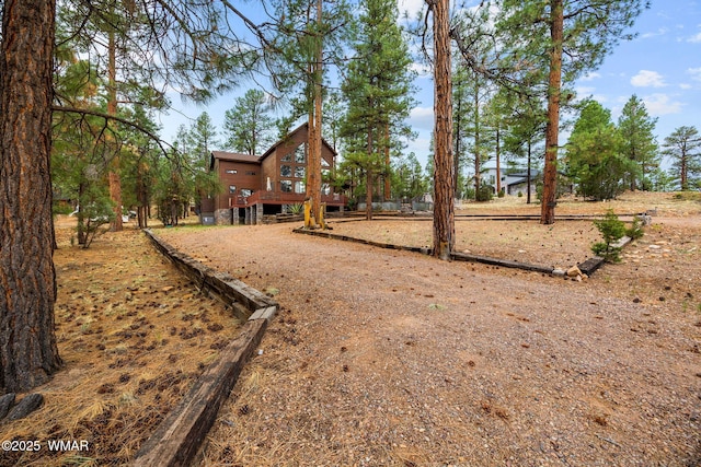 2353 Florian Meadow Trl, Overgaard, AZ 85933 - view of yard featuring a wooden deck