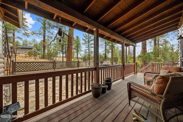 2353 Florian Meadow Trl, Overgaard, AZ 85933 - view of deck
