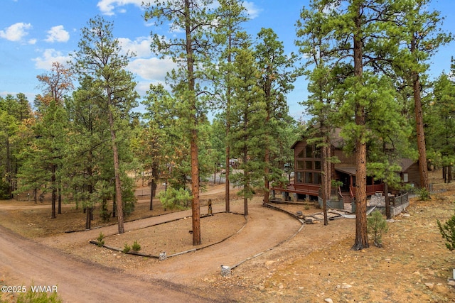 2353 Florian Meadow Trl, Overgaard, AZ 85933 - view of yard featuring a wooden deck