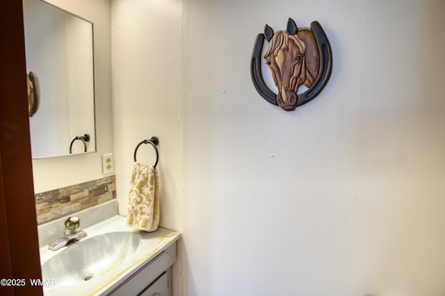 bathroom with vanity