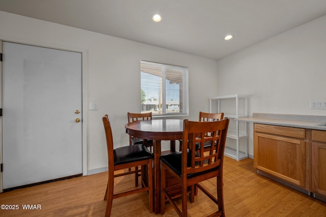 202 700th St W, Taylor, AZ 85939 - dining room featuring light wood-style floors and recessed lighting