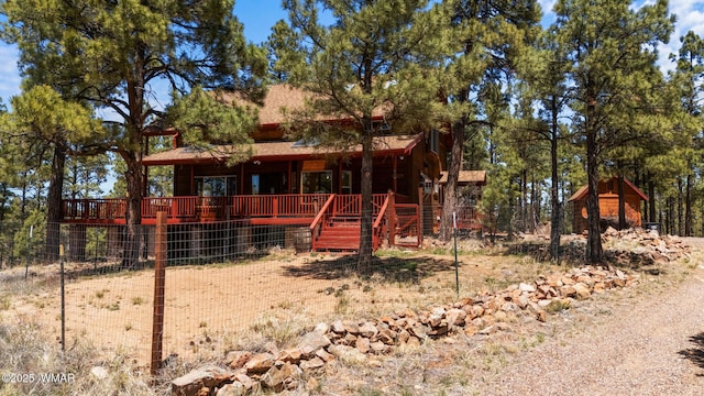 746 Jacks Wild Rd, Show Low, AZ 85901 - view of front of home with a porch and a shingled roof