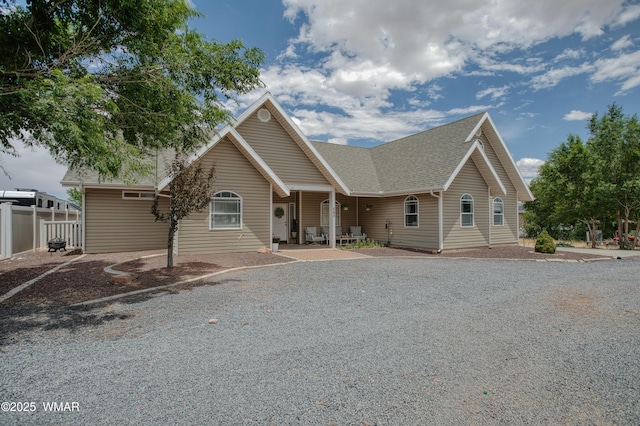 545 S 7th St, Snowflake, AZ 85937 - single story home with a shingled roof and covered porch