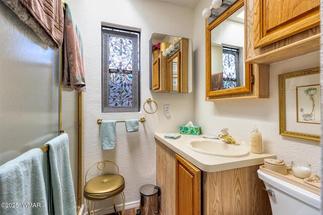 1879 Fairway Run, Show Low, AZ 85901 - bathroom featuring a textured wall and vanity