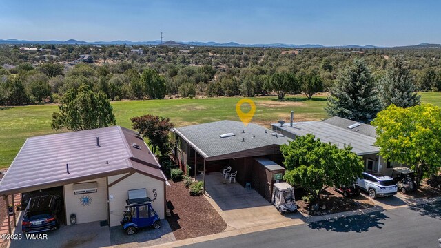 1879 Fairway Run, Show Low, AZ 85901 - view from above of property with mountains
