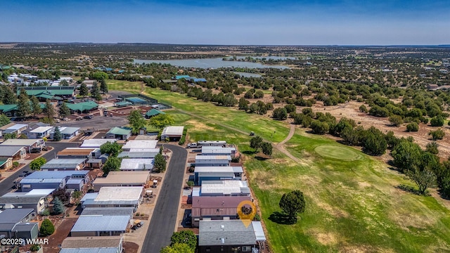 1879 Fairway Run, Show Low, AZ 85901 - aerial view of residential area with a large body of water and a local golf course