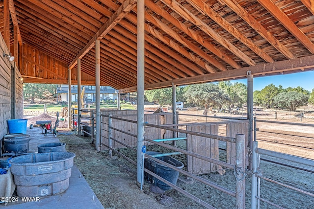 view of stable