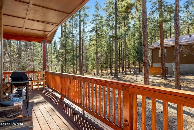 view of deck