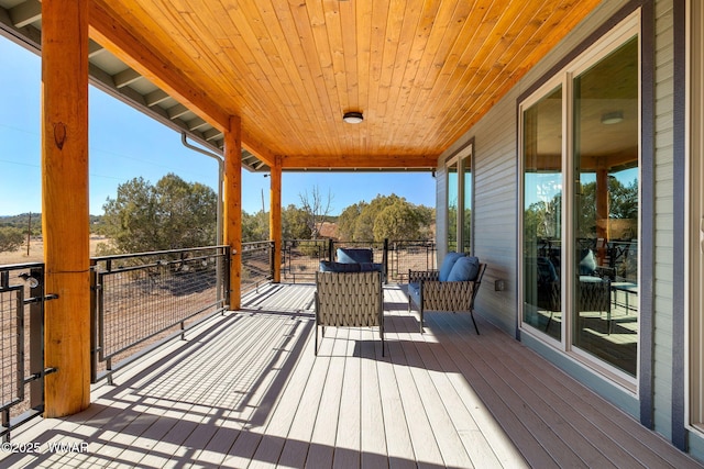 view of wooden terrace