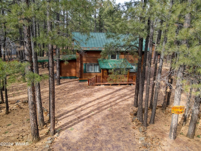 6436 Mark Twain Dr, Pinetop, AZ 85935 - view of yard with a deck