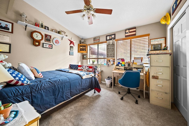 6711 Bandido Way, Show Low, AZ 85901 - bedroom featuring carpet flooring and ceiling fan
