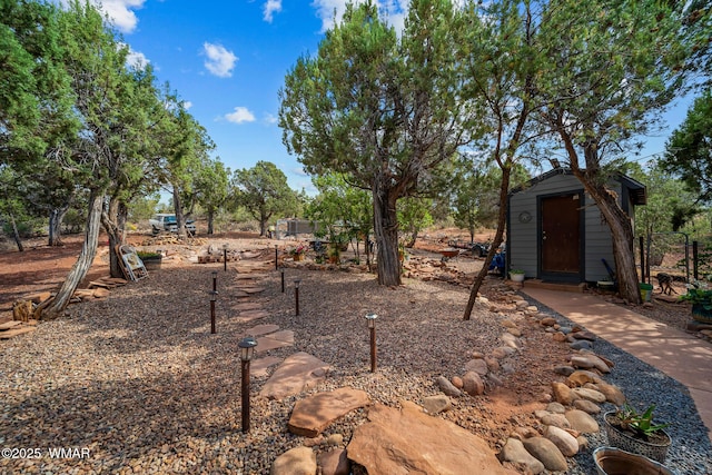 6711 Bandido Way, Show Low, AZ 85901 - view of yard with a storage shed