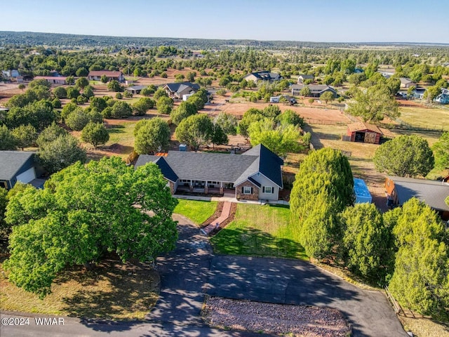 bird's eye view featuring a residential view