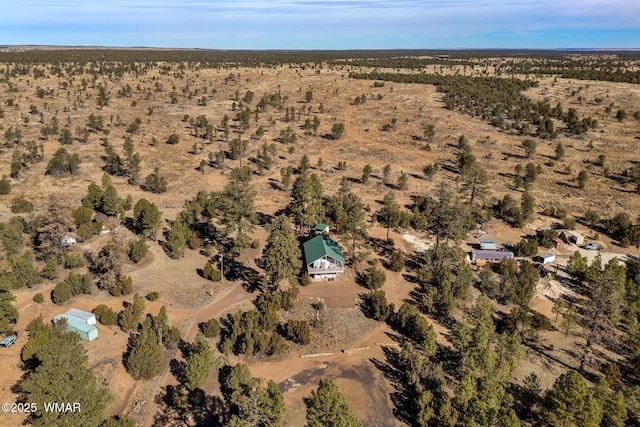 bird's eye view featuring view of desert