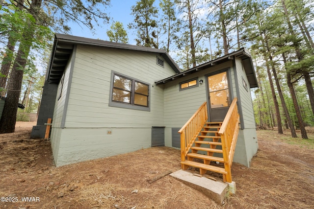 1259 S Penrod Dr, Pinetop, AZ 85935 - rear view of house with crawl space
