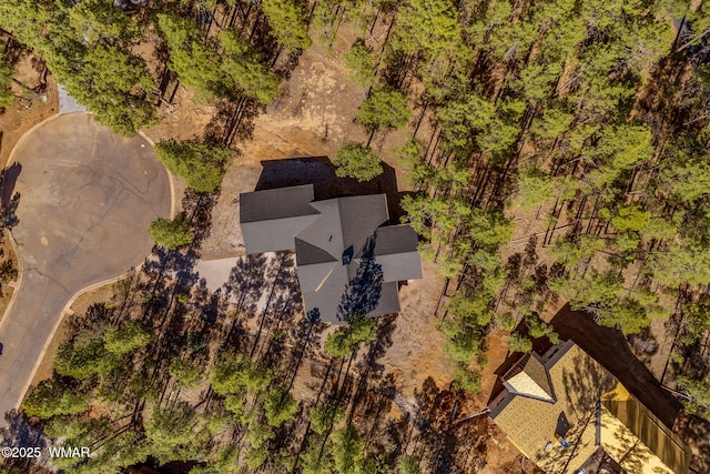 view from above of property