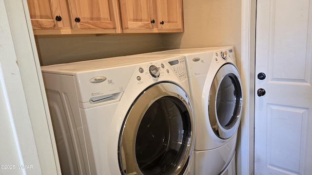 1050 E Jefferson St, Snowflake, AZ 85937 - washroom with washing machine and clothes dryer and cabinet space