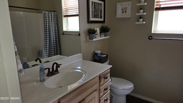 1050 E Jefferson St, Snowflake, AZ 85937 - bathroom featuring vanity and a shower with curtain