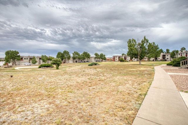 view of yard featuring a residential view