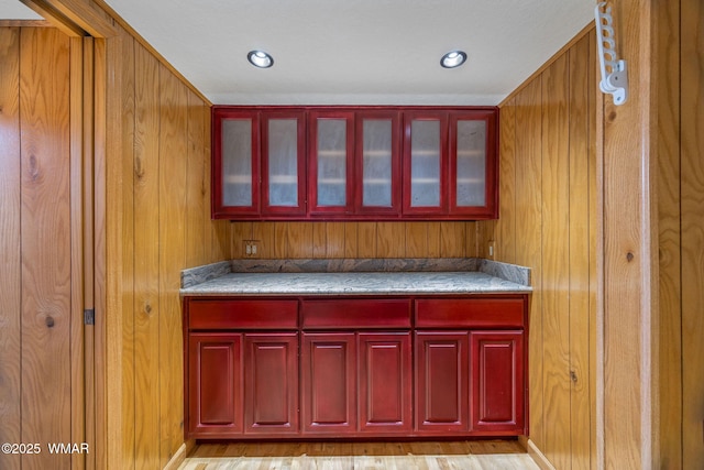 38684 State Route 373, Greer, AZ 85927 - misc room featuring a relaxing sauna, wood walls, and light wood-type flooring