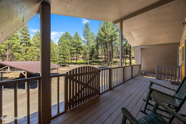 38684 State Route 373, Greer, AZ 85927 - view of deck