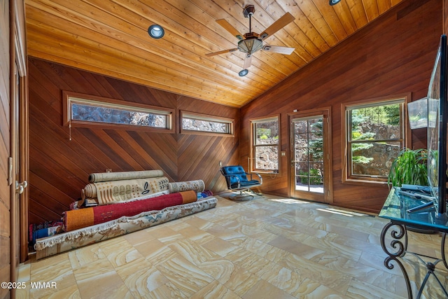 38684 State Route 373, Greer, AZ 85927 - unfurnished sunroom featuring lofted ceiling