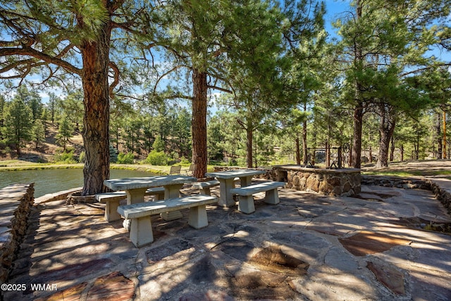 38684 State Route 373, Greer, AZ 85927 - view of patio / terrace with a water view