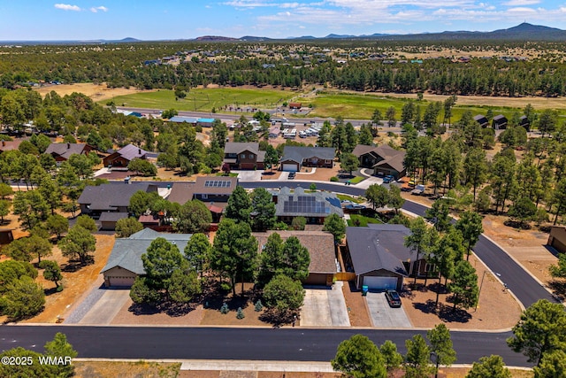 721 S Reynolds Ln, Show Low, AZ 85901 - aerial view of residential area with a mountainous background