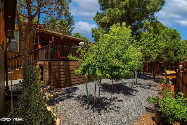 721 S Reynolds Ln, Show Low, AZ 85901 - view of yard featuring stairs and a deck