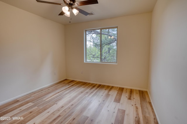 3360 W Mariposa Ln, Show Low, AZ 85901 - unfurnished room featuring light wood-style flooring and a ceiling fan