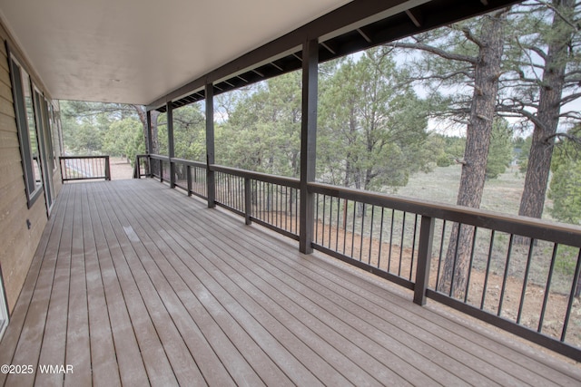 3360 W Mariposa Ln, Show Low, AZ 85901 - deck with view of scattered trees