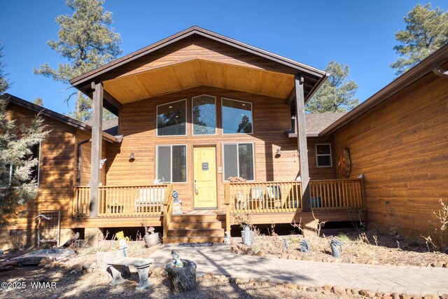 811 S Rockcress Ln, Show Low, AZ 85901 - property entrance with a deck