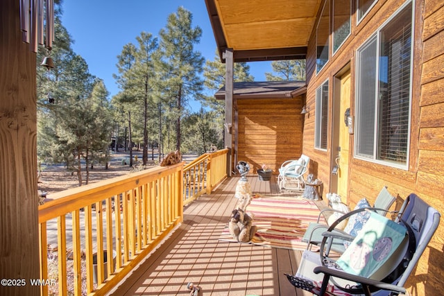 811 S Rockcress Ln, Show Low, AZ 85901 - view of wooden terrace