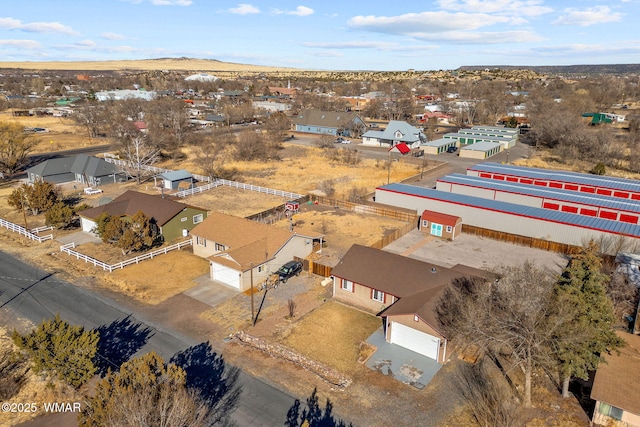 bird's eye view with a residential view