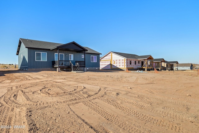 view of back of property