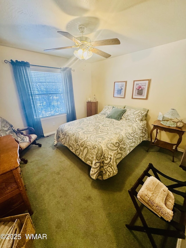 6843 Lucky Ln, Show Low, AZ 85901 - carpeted bedroom featuring ceiling fan