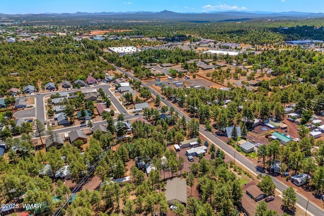 20 N Fox, Show Low, AZ 85901 - aerial view of property and surrounding area with a mountainous background