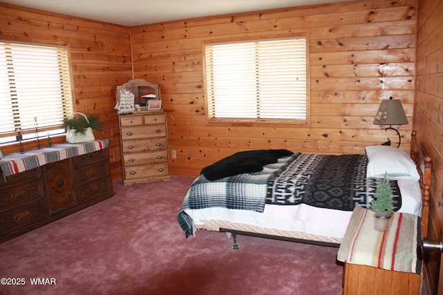 1890 Coyote Pl, Show Low, AZ 85901 - bedroom with carpet and wooden walls
