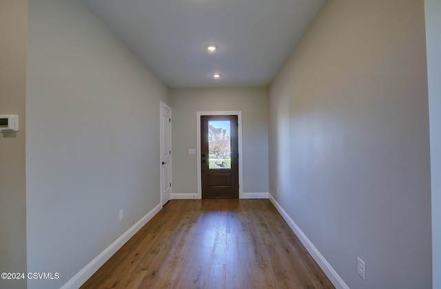 foyer featuring light hardwood / wood-style floors