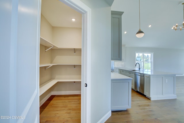 pantry with sink